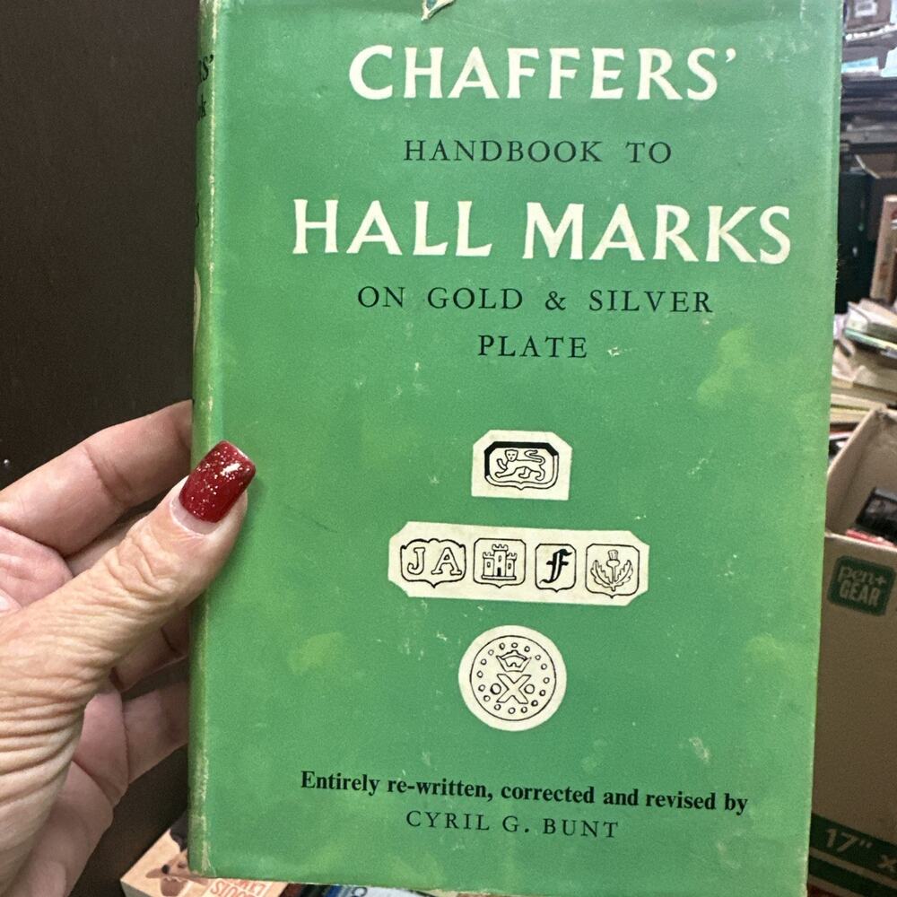 Chaffers‎ Handbook to Hall Marks on Gold & Silver Plate HC DJ 1975 Good